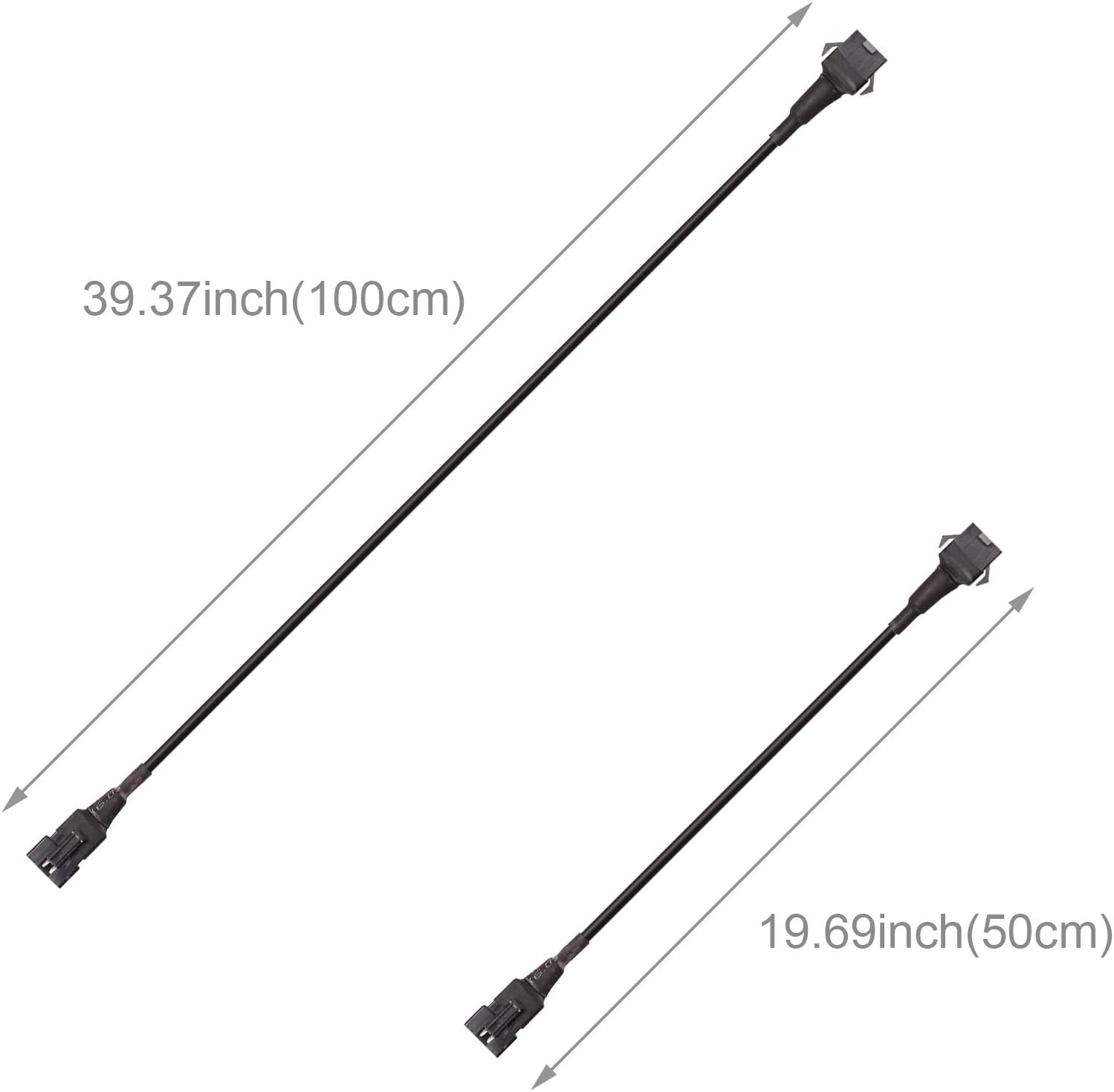 Kinstecks 6PCS Neon Accent Lights Extension Cable Wire Cord Set for Car Motorcycle LED Strip Lights Kit LED Accent Light Multicolor Neon Strip(4PCS 100cm, 2PCS 50cm)