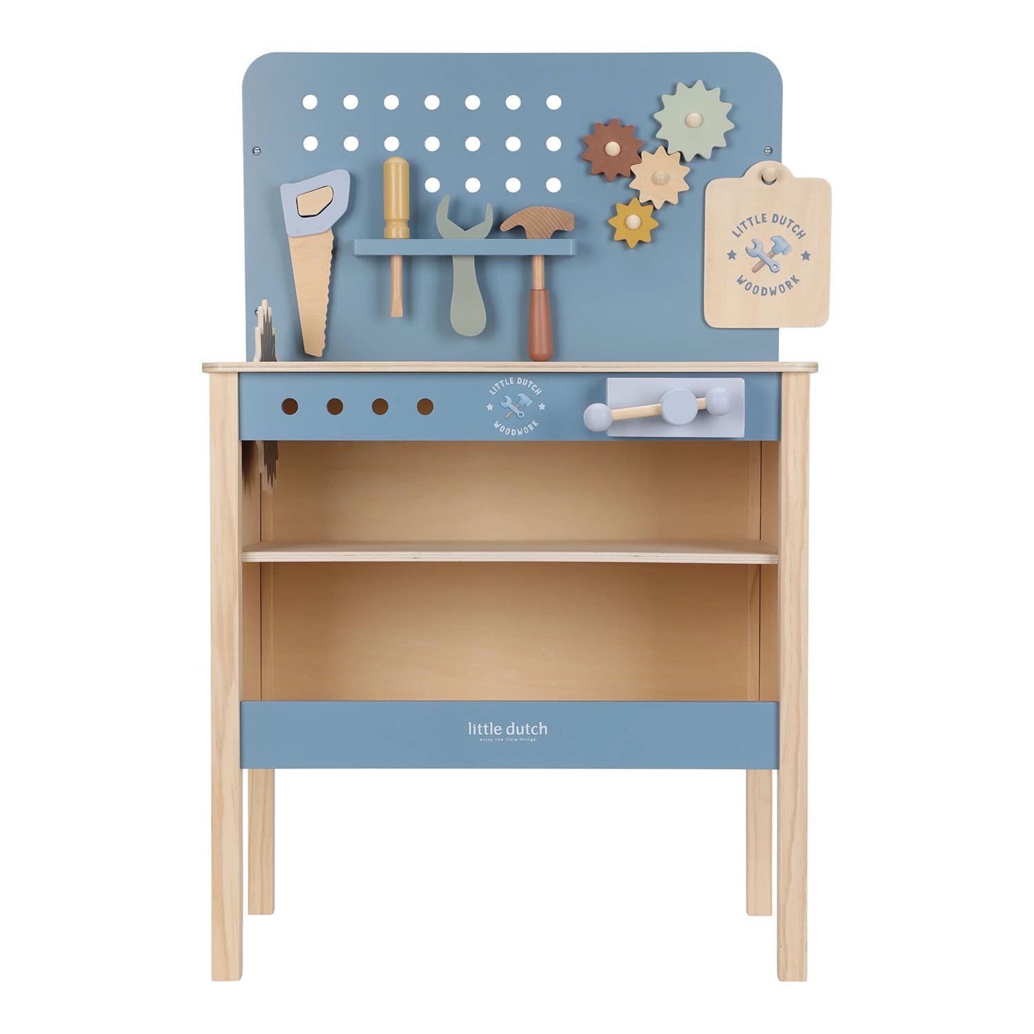 Little Dutch 2545 Holz Spielwerkbank mit Werkzeug - blau