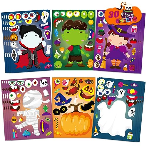 xutengy 30Pcs Halloween Stickers Party Favors...