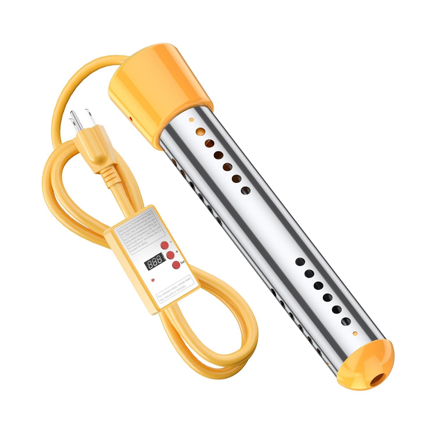 Amazon.co.jp: 水中用湯沸かし投げ込みヒーター 100V 1KW(10A) 自動