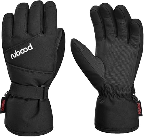 TRIWONDER Guantes de esquí para niños y niñas, para invierno, para clima frío, resistente al viento, cálidos, para snowboard y deportes