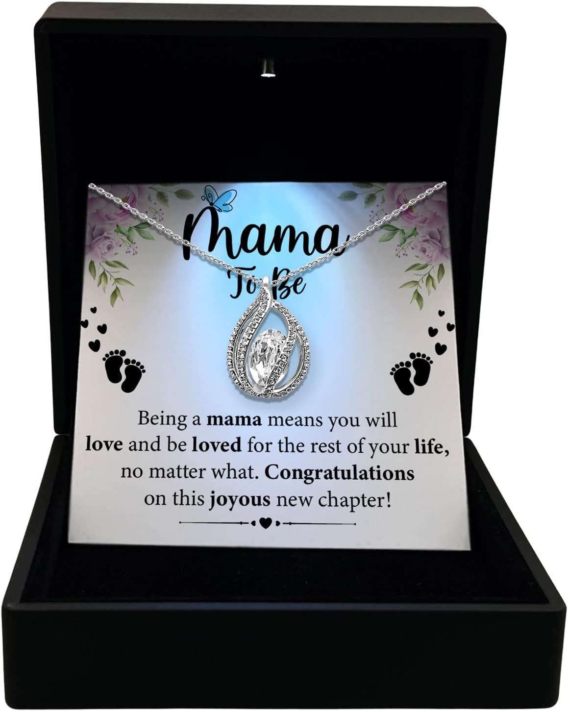 TRYNDI New Mom Gifts for Women After Birth Mom To Be Gift Pregnancy Gifts for First Time Moms, Best Gifts for Expecting Mom, New Mom Gifts, Cool Gifts for New Moms Mommy Necklaces for Women, Gifts for Pregnant Women, Daughter, Wife Mama To Be Gifts