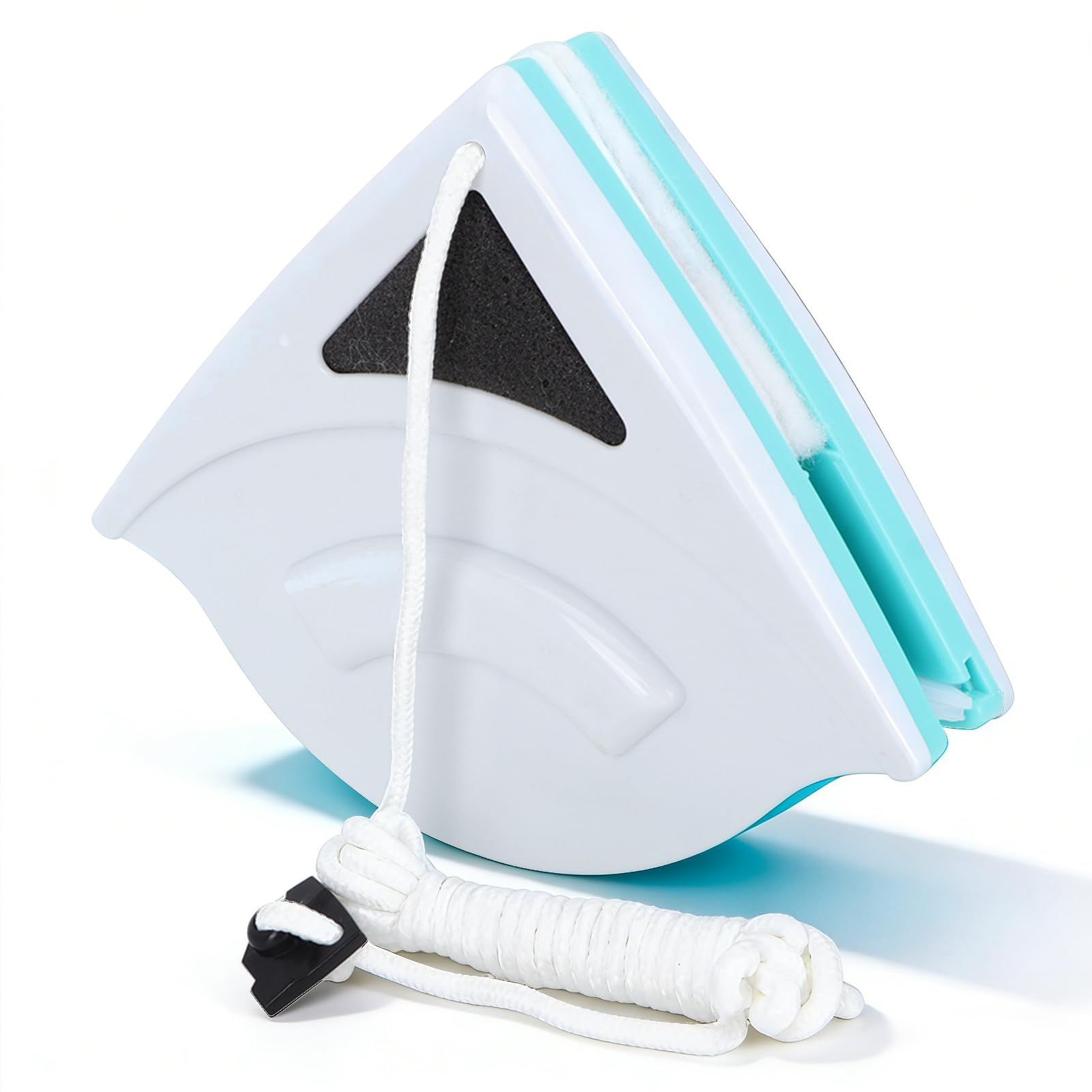Nettoyant pour Vitres Magnétique Double Face, Lave vitres Magnétique avec Corde Anti-Chute, pour Les nettoyages de Grande Hauteur des ménages Épaisseur de fenêtres de 5-15mm