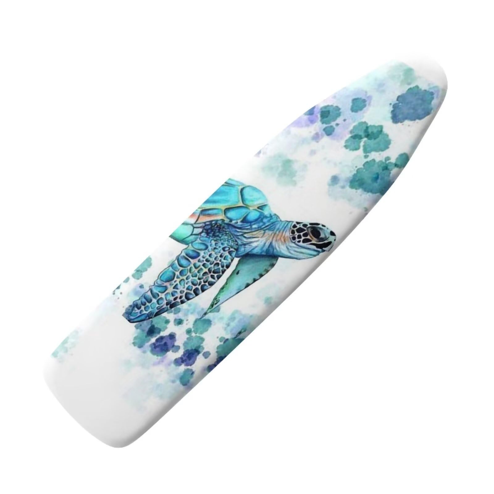 NETILGEN Iron Board Covers with Elastic Edges and Hook and Loop Fasteners Protective Covers Resists Scorching Fits Boards up to 132 x 45cm, Blue Sea Turtle — image 1