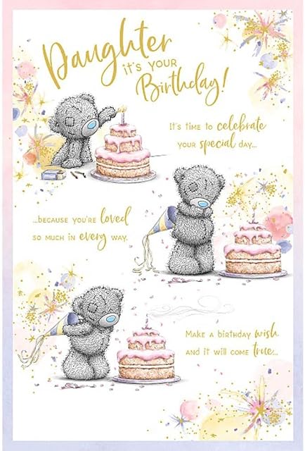 Me To You Bear Daughter Birthday Card