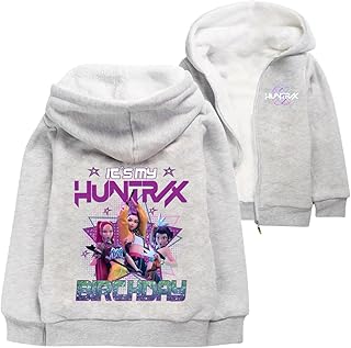Comprar Genérico Huntrix KPOP Sudadera con Capucha para Niños y Niñas, Chaqueta de Felpa con Cremallera y Estampado Anime, Ropa Hip Hop Streetwear Y2K, Moda Casual para Fans de KPOP