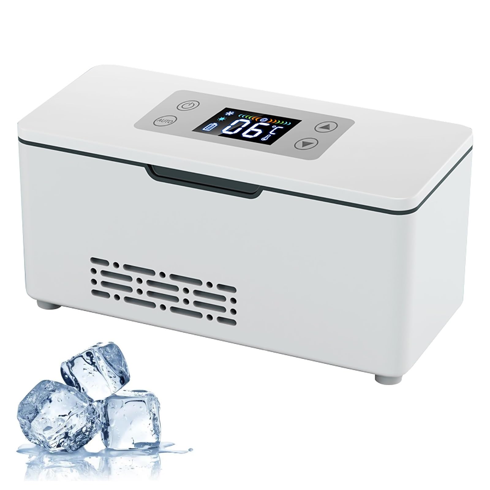 Nevera Medicamentos Portatil Nevera Insulina de 2-8 ℃, Estuche para Bolígrafo de Insulina para Refrigerador, Nevera Insulina Viaje (Size : Lithium Battery x1)
