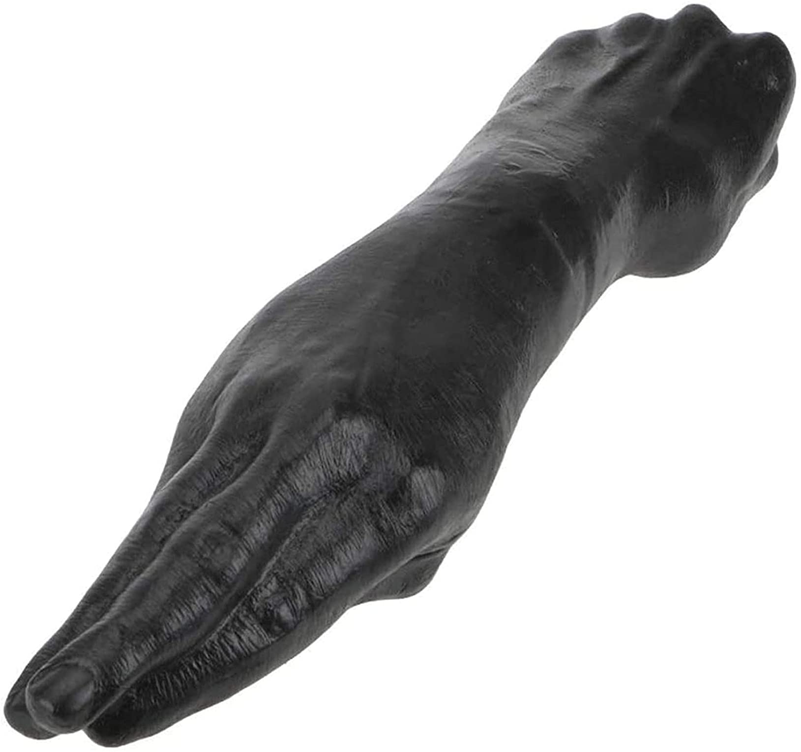 Dildo anale a doppia testa, vibratore a mano, dildo lungo 36 cm, plug anale a mano grande, giocattoli sessuali SM for donne e uomini lesbici(Fleisch)