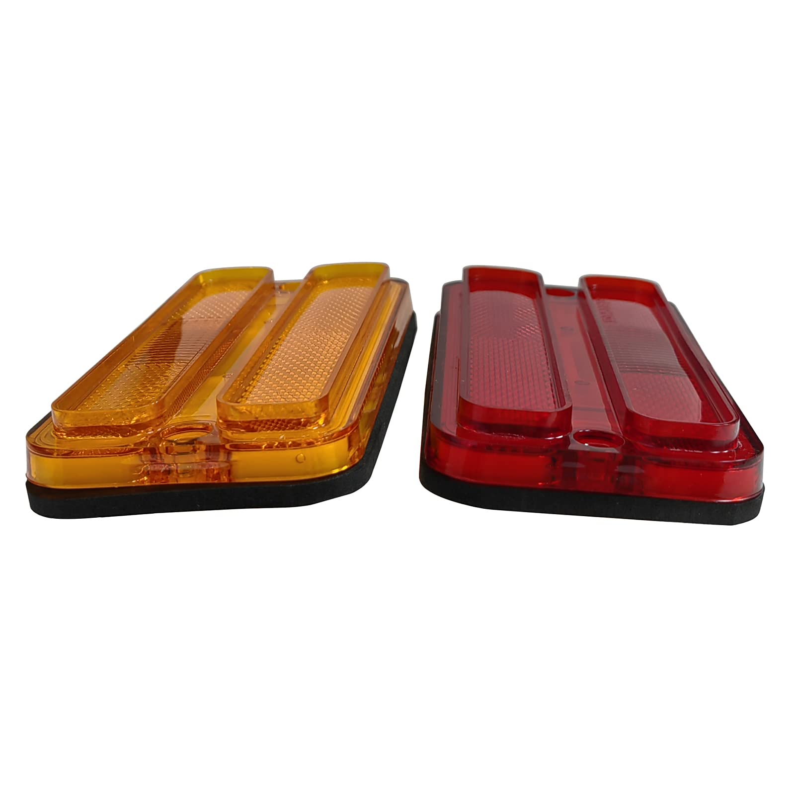 Lot de 4 boîtiers de feux de gabarit avant/arrière rouge ambré compatibles avec les camions Chevrolet GMC 1968-72