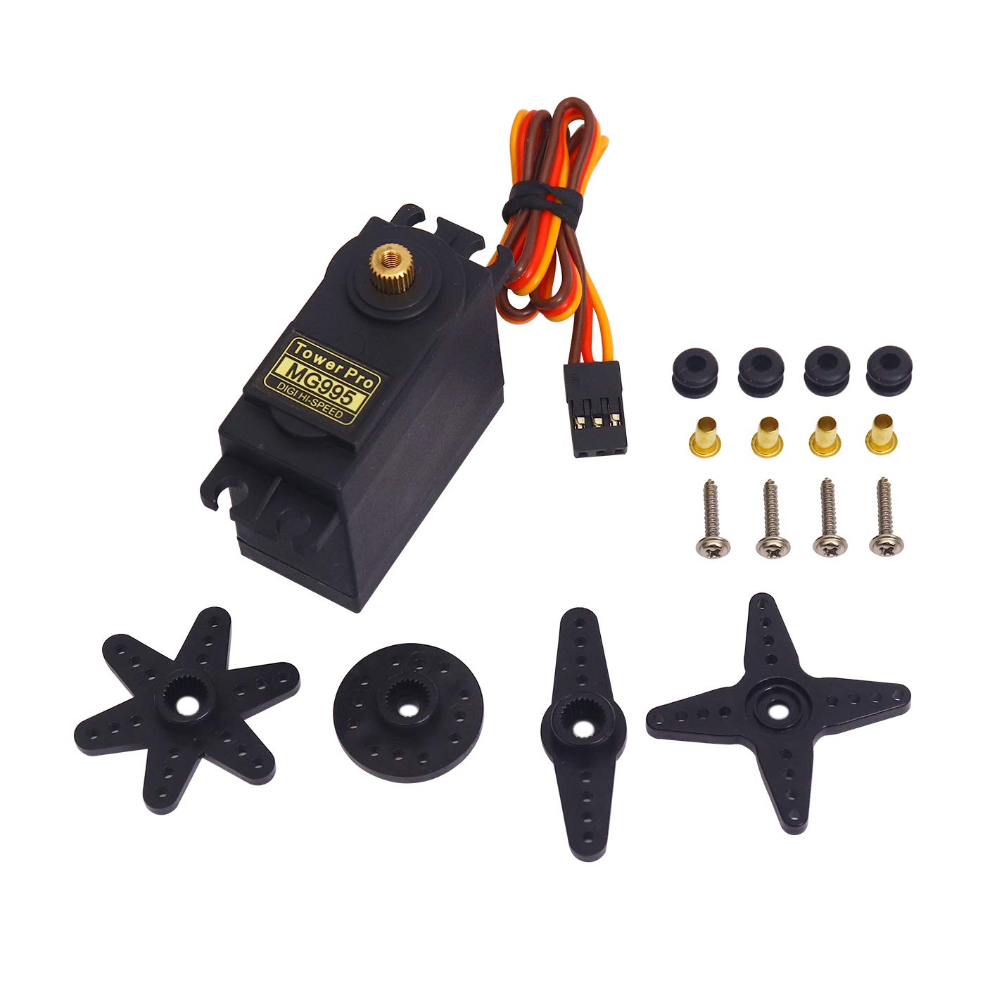 See full amazon price history chart for Electronicspices Metal Gear Servo Motor MG995-180º with Arm Horn for RC Helicopter Car Boat Robot Electronicspices Metal Gear Servo Motor MG995-180º with Arm Horn for RC Helicopter Car Boat Robot (B08XNX4PJK) Amazon Price History, Amazon Price Tracker