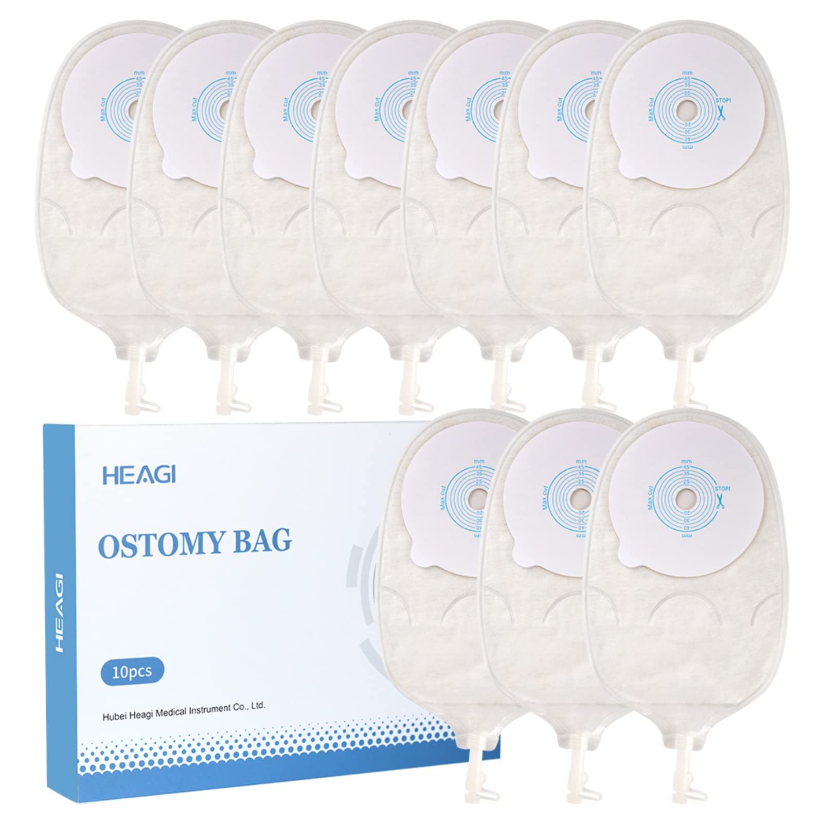 Bolsa Para Estoma Una Pieza Urostomía Suministros Diseño Antirretorno Cortar 15-45 Mm