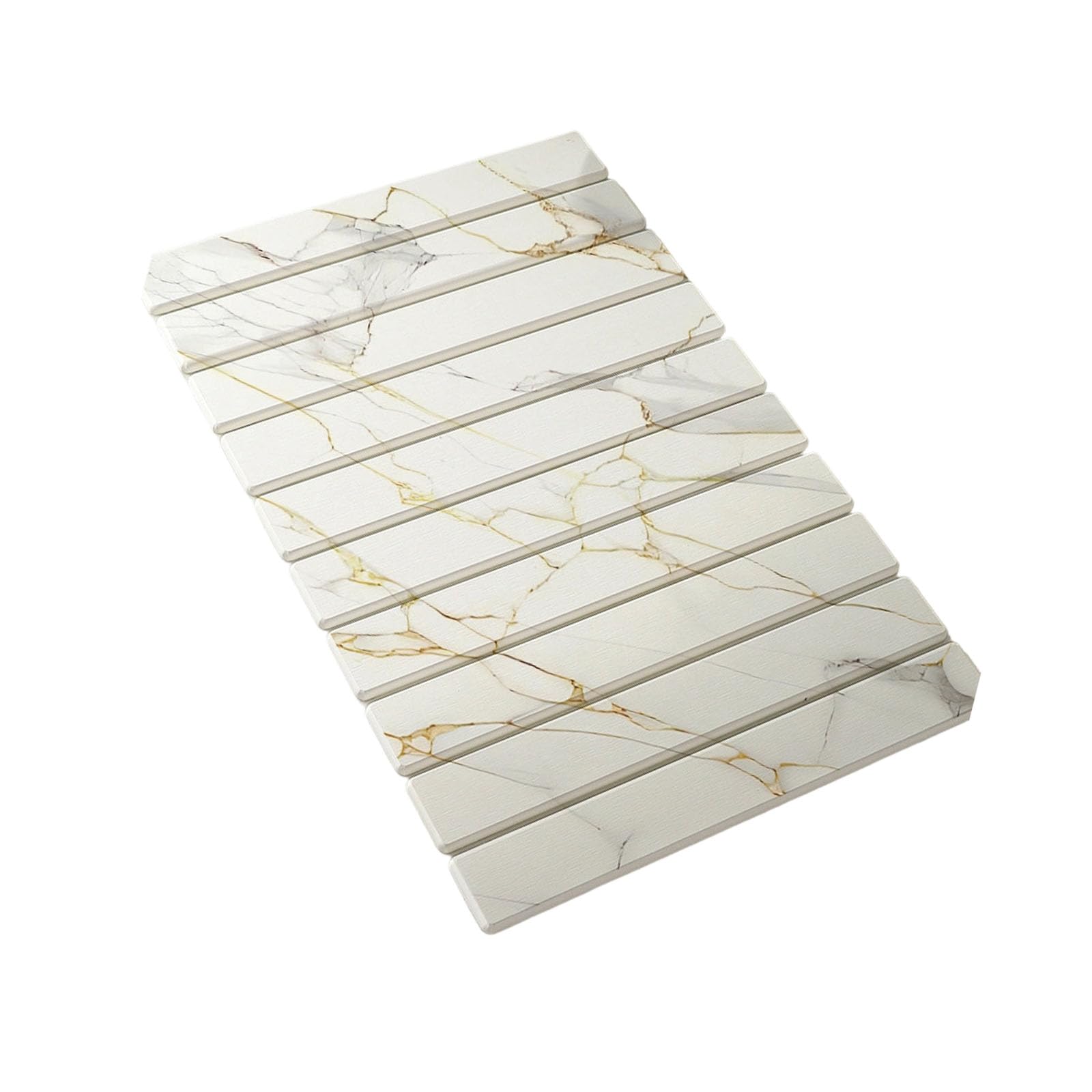 Tapis pliable Terre 60 x 39 cm, modèle marbre doré