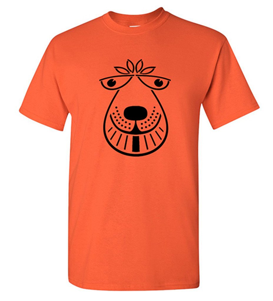 Zappatee Men's Orange Space Hopper T Shirt - Classic Retro Tee Xxl