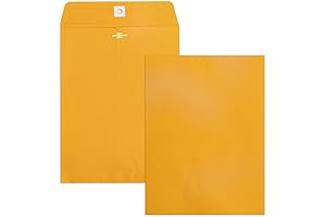 Sturdy Clasp Closure Envelopes - 9x12 Yellow Mailing Envelopes
