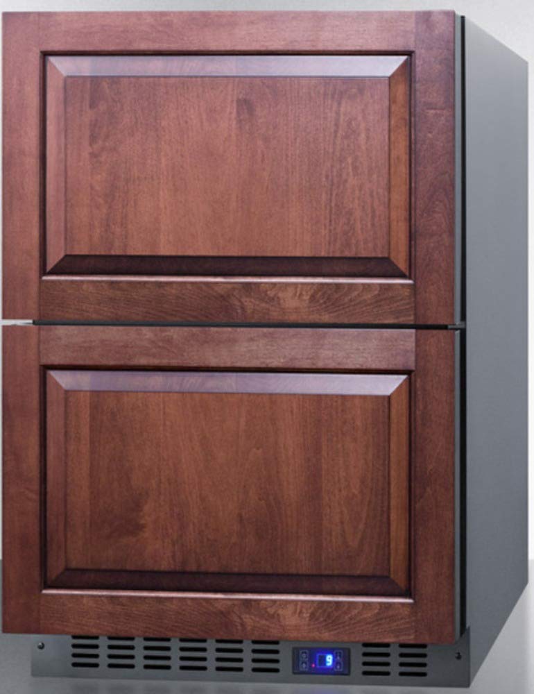 Summit CL2R248 24" Wide Built-In 2-Drawer All-Refrigerator, Frost-Free, Panel Ready- (Panel Not Included) - View 4 | Fridge.com