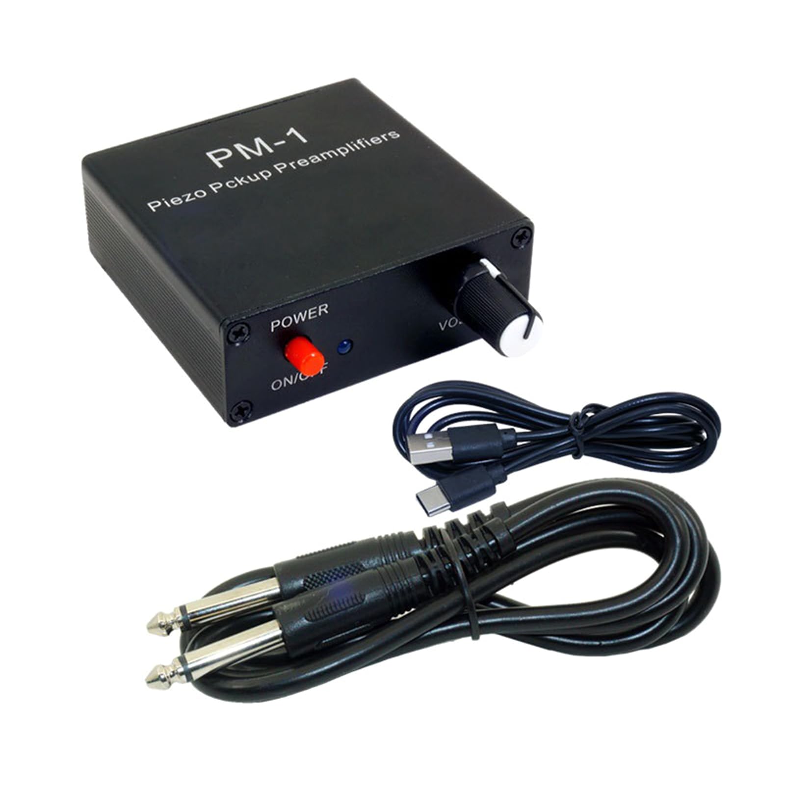 FeiYeup Piezo Pickup Preamplifier Music Auditory Headphone Amplifier Board Gaining 20db 6.35MM Sound Control Tone