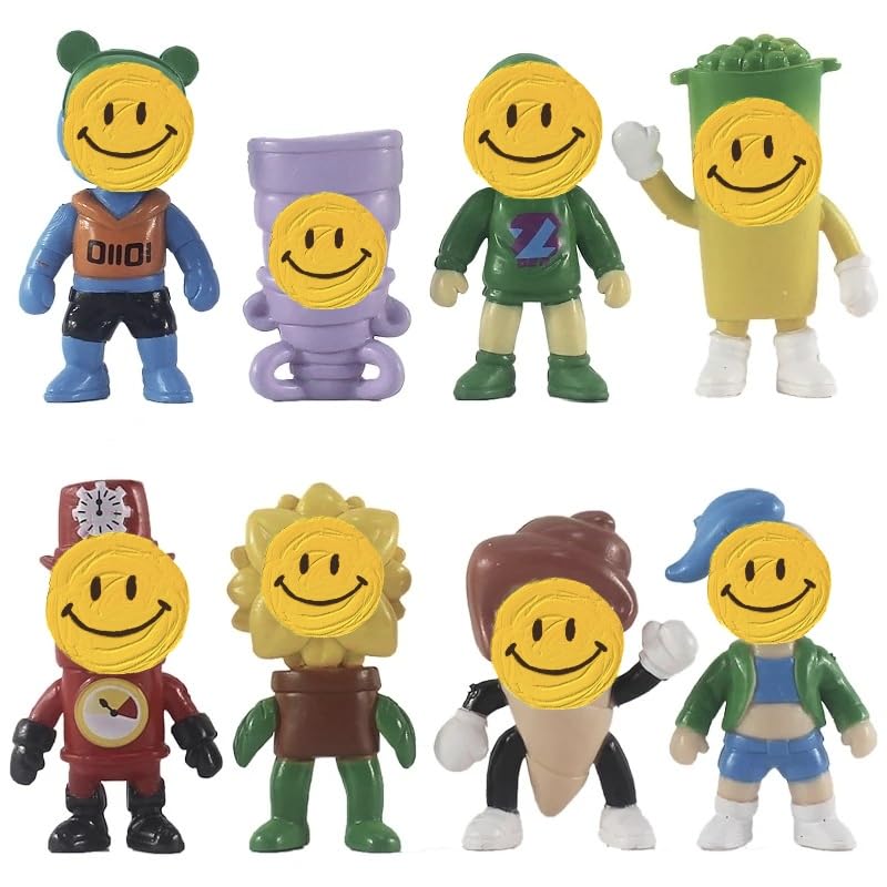 JWKLYZH 8Pcs Guys Figuras, Juego De Figuras Stumble,Stumble Figurine Guy Figuras,Decoración de Tartas,Colección de Adorn