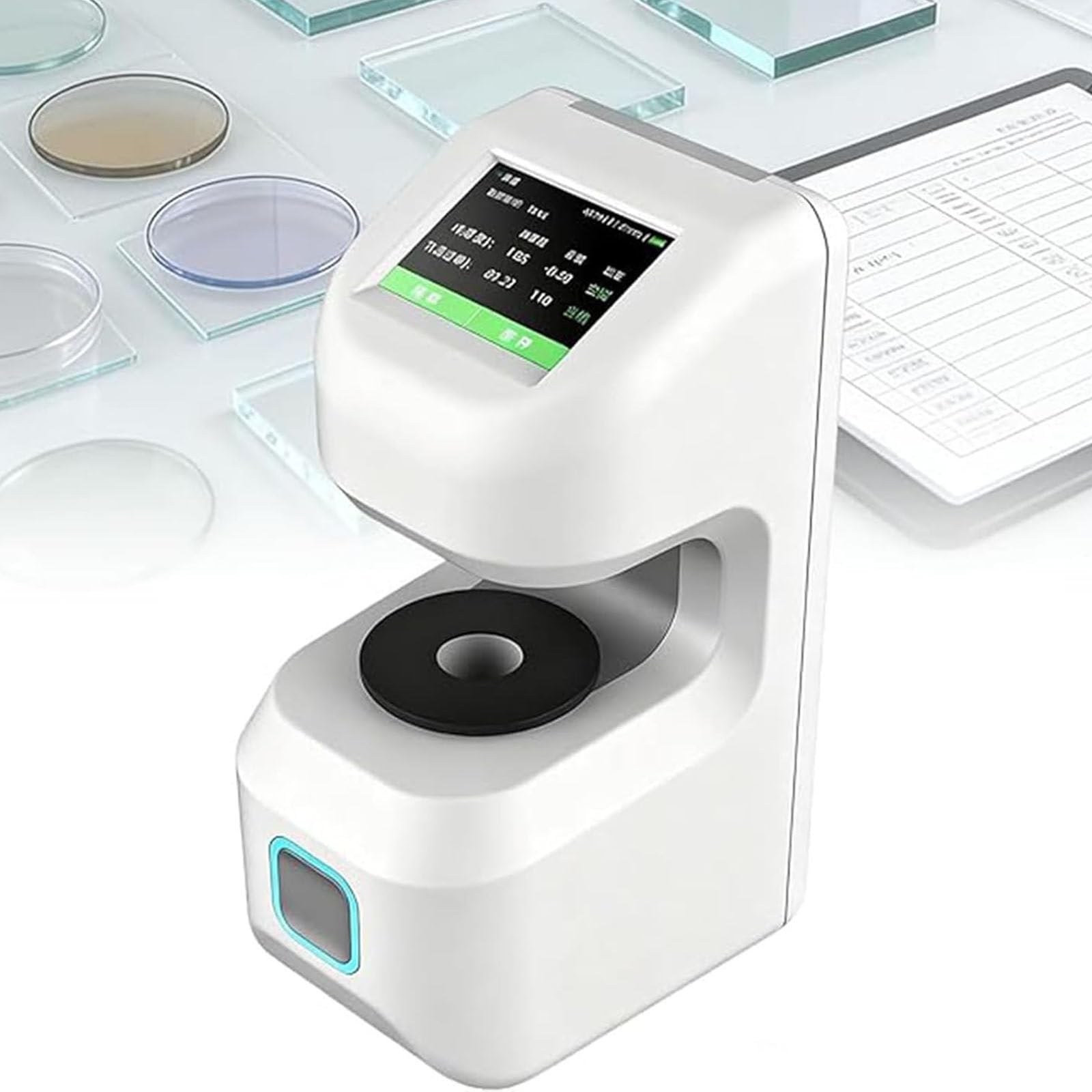 Medidor de neblina, hazímetro de doble trayectoria óptica y probador de transmitancia, resolución de 0.01, repetibilidad ≤0.02, pantalla táctil para película de plástico