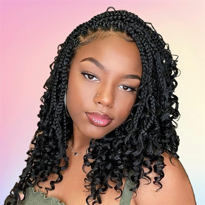 Buy BFSA 14 Inch Goddess Box Braids Crochet Hair Bohomian Crochet Box