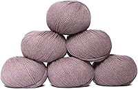 Vista 25 de Juego de 6 madejas de 100% lana de alpaca bebé (10.58 oz) de peso DK, fabricadas en Perú, celestial suave y perfecto para tejer y hacer ganchillo