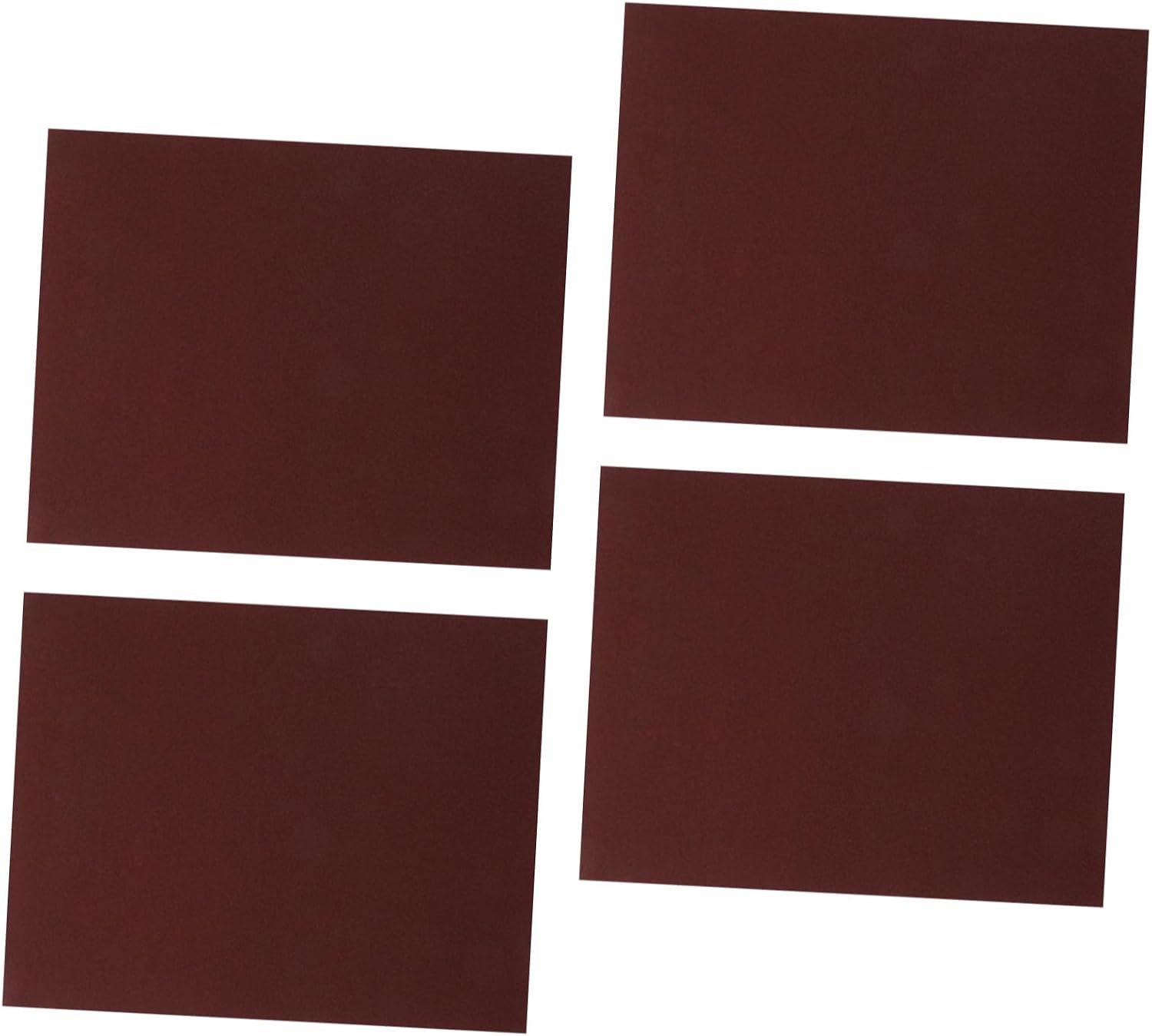 GARVALON 4pcs Sandpaper Liner for Bird Cage 100 Grit Non-Slip Brown Pet Sandpaper Sheets Even Surface Texture for Budgie and Lovebird Claw Grinding Cage Accessories