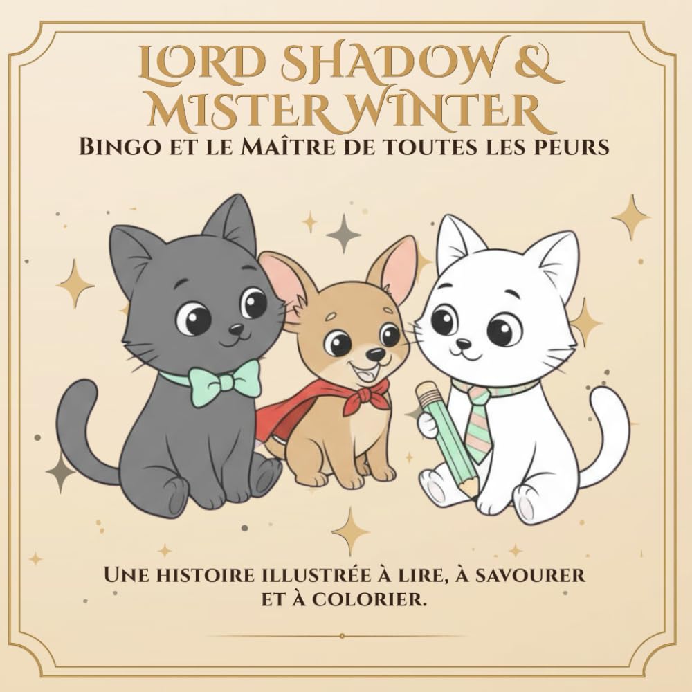 Lord Shadow & Mister Winter: Bingo et le Maître de toutes les peurs: Une histoire à colorier sur le courage, l’amitié et les petits héros (Lord Shadow ... Winter – Bien plus qu’un livre à colorier.)