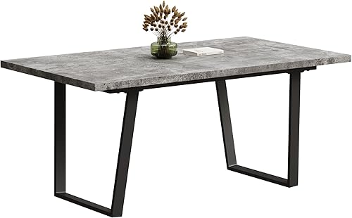 Miniatura 7 de Simple and Design, 6 Person Dining Table, 62.9 inch rectangulardining Table, Perfect for Kitchen and Dining Rooms UE892