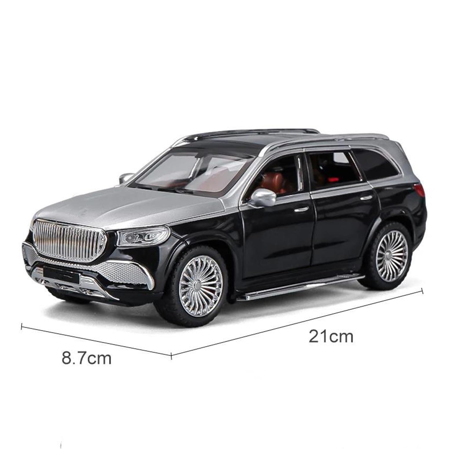 Modellino Diecast Modellismo da Collezione Auto 1:24 Per Maybach GLS600 Modellino Di Auto In Lega Metallica Pressofusa(C)