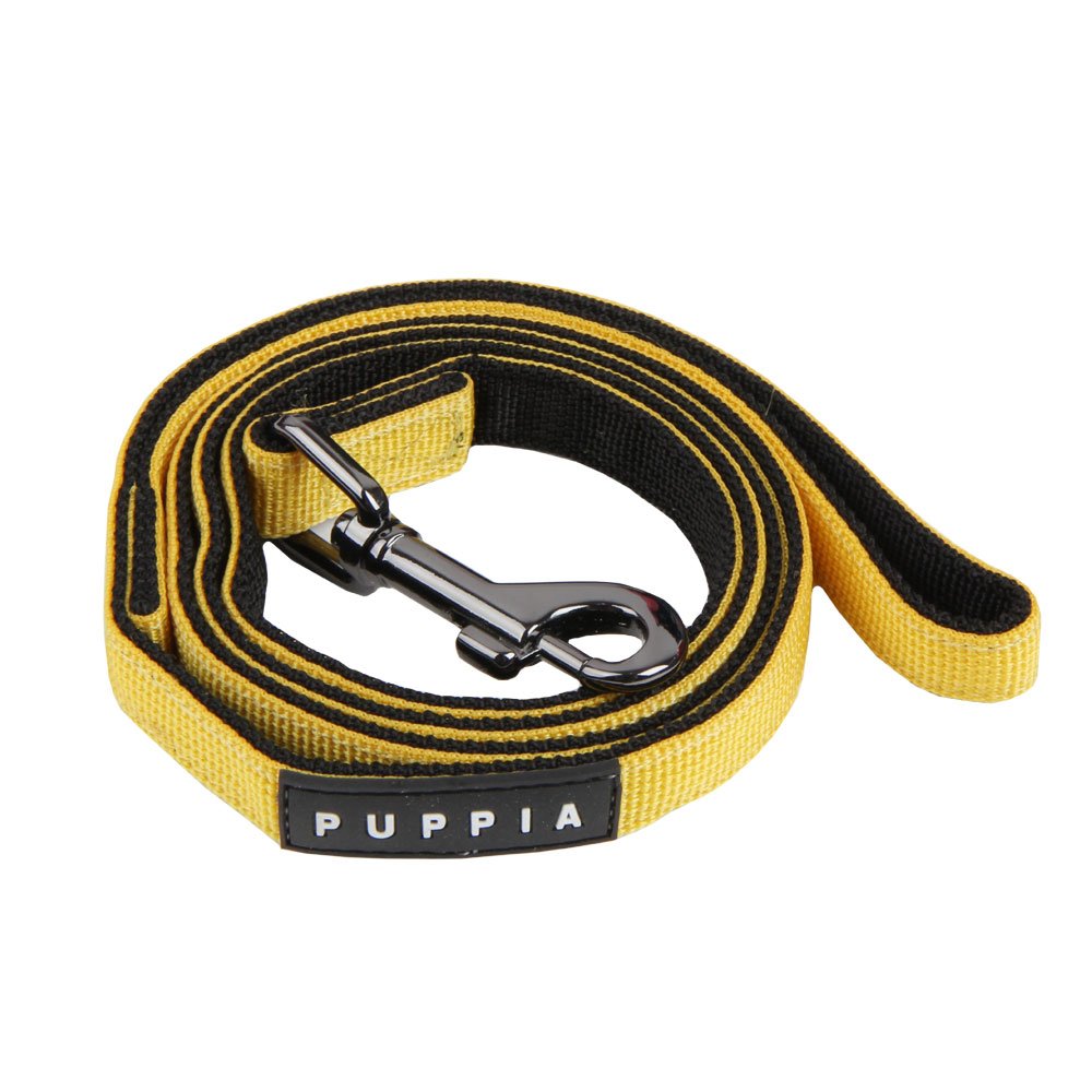 Puppia Two Tone Dog Lead Strong Durable Comfortable Grip Walking Training Leash for Small & Medium Dog, Yellow, Large