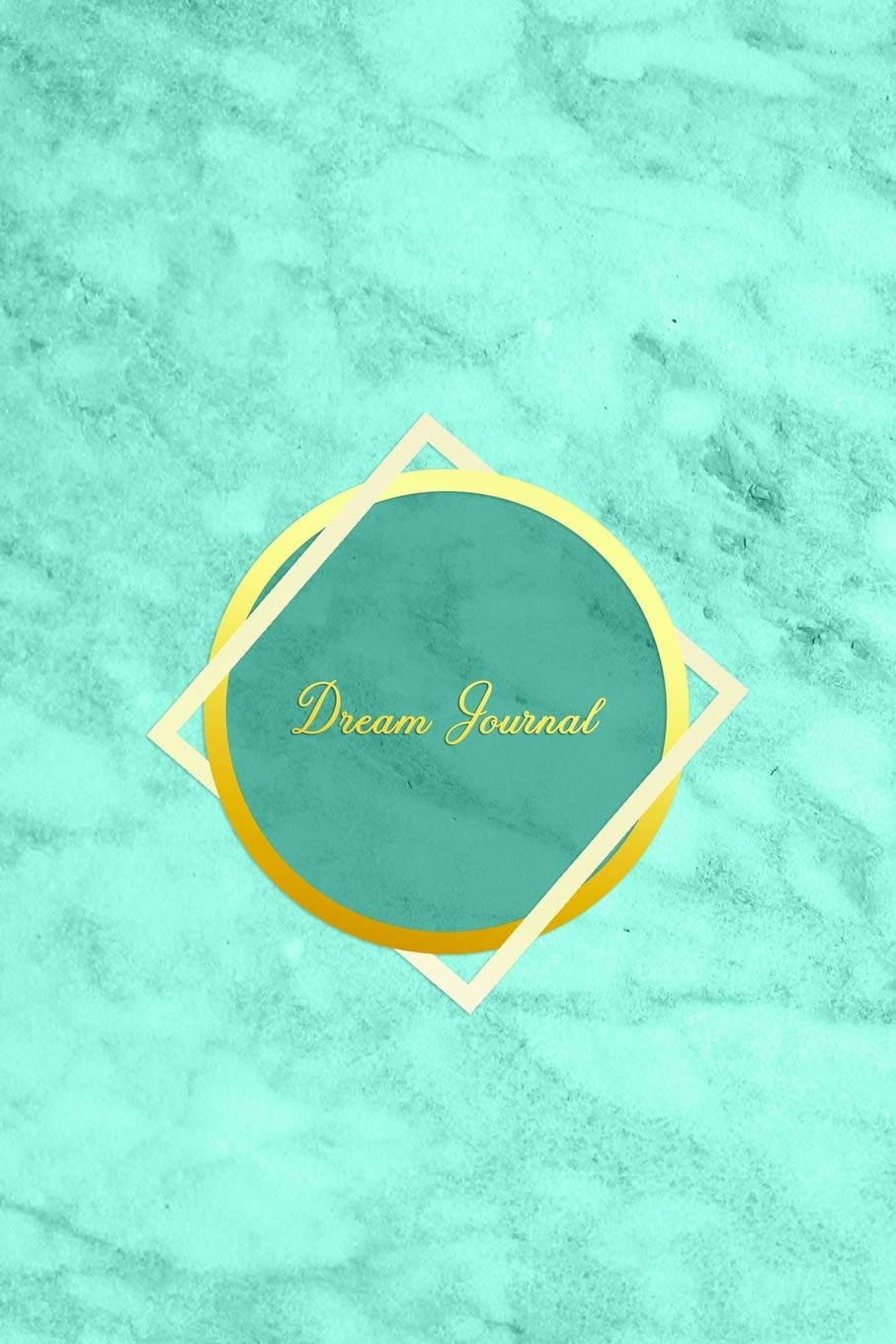 Dream Journal: Dream record diary and improved recall log book | Simple interpretation, thoughts and reflection dreaming book | Light Blue Aqua Marble Cover Design
