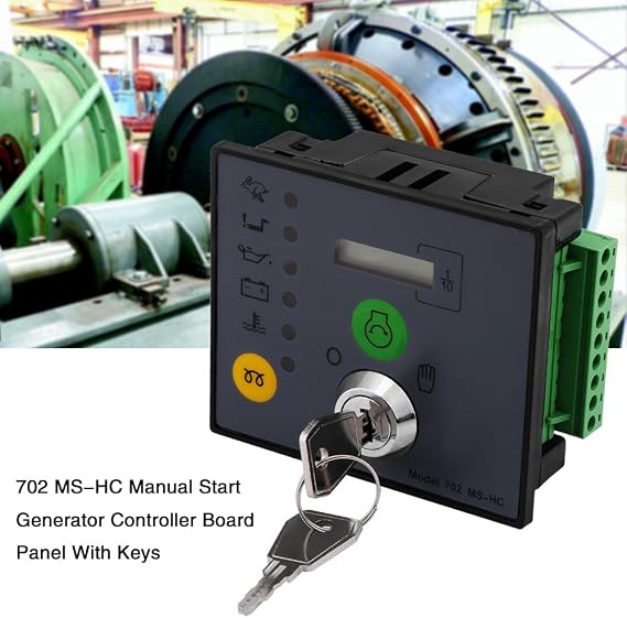 702 MS-HC Generator Controller, 702 MS-HC Manual Start Generator Controller Board Panel with Keys [Christmas Gift]