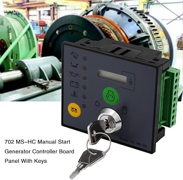 702 MS-HC Generator Controller, 702 MS-HC Manual Start Generator Controller Board Panel with Keys [Christmas Gift]
