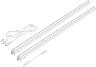 Parlat Luminarias LED bajo el armario Rigel, 87,3 cm cada una, 1002 lm cada una, blanco cálido, juego de 2