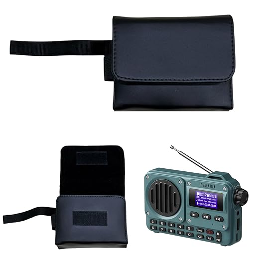 Zaoma Case/Carrying Compact Size Mini Travel Protective Pouch Compatible for Pagaria Grenade 5 Watts Pocket FM Radio with Bluetooth, Tf Card/USB Speaker (PAGARIA_CASE001)
