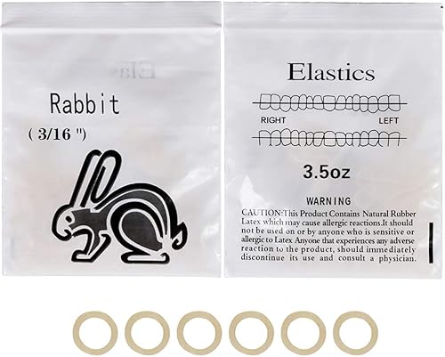 Miniatura 2 de Angzhili 10 bolsas de goma de ortodoncia dental, bandas elásticas de goma, suministro de ortodoncia 3.5 onzas (316 pulgadas)