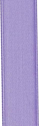 Miniatura 516 de Cinta de satén rosa polvoriento de doble cara de 1/4 pulgadas x 50 yardas, cintas de poliéster polvorientas para envolver regalos, cinta de tela