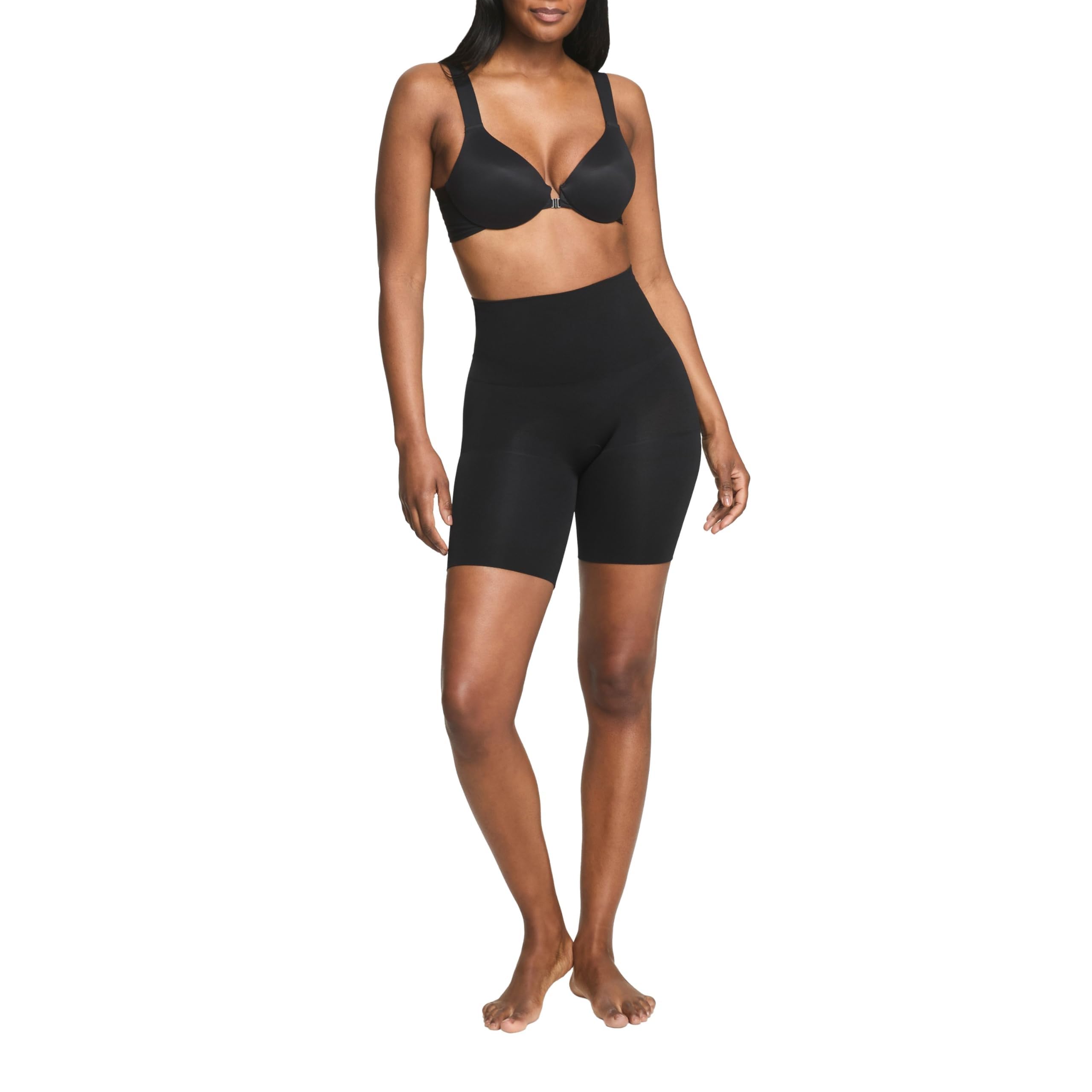 Spanx Womens Mid-Thigh Short Shapewear Briefs, Very Black, XL UK