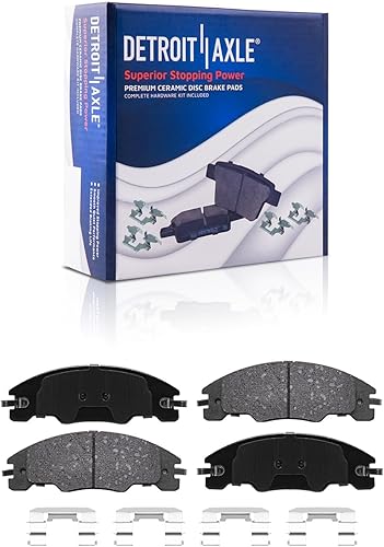 Miniatura 4 de Detroit Axle - Kit de freno delantero para Ford Focus 08-11 rotores de freno de disco perforados y ranurados 2008 2009 2010 2011 de repuesto de