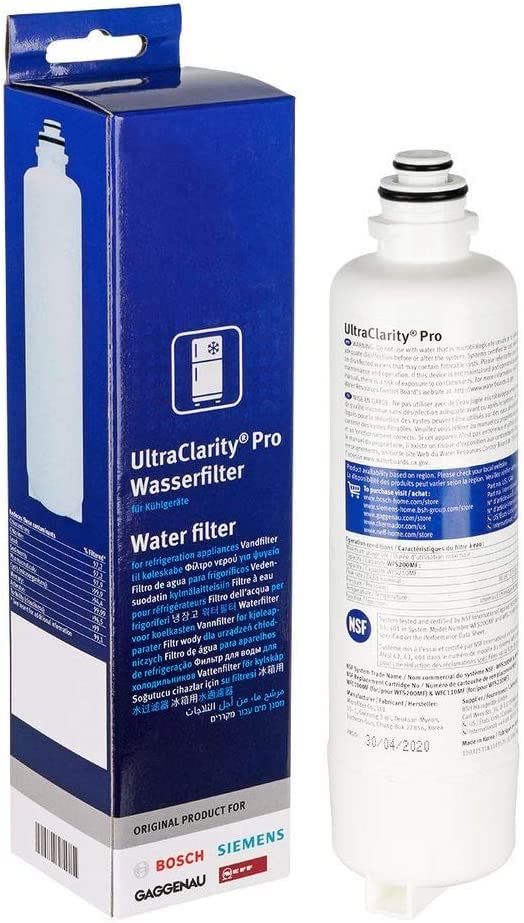 ULTRACLARITY® PRO 11032518 - Filtro de agua para hielo para frigorífico side by side compatible con Bosch, Siemens, Neff BSH, original