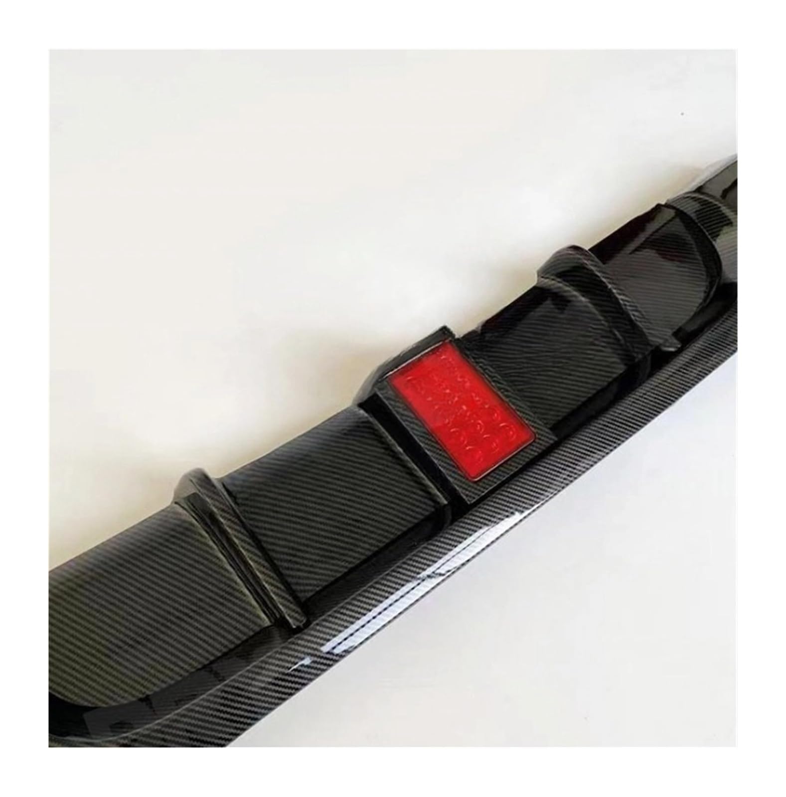 Difusor trasero para BMW E90 M Sport 4 puertas 2005-2012 alerón aspecto carbono OO con luz LED 7