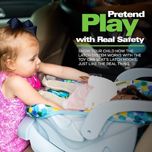 Miniatura 6 de Asiento de auto azul para muñeca, Azul