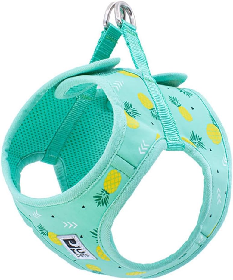 RC Pet Products Cirque Soft Walking Step-in Dog Harness, Pineapple Parade, Large