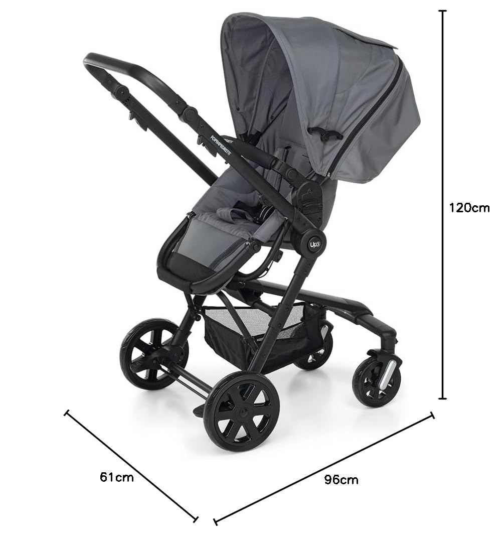 Foppapedretti Up3 i-Size sistema combinato Titanio