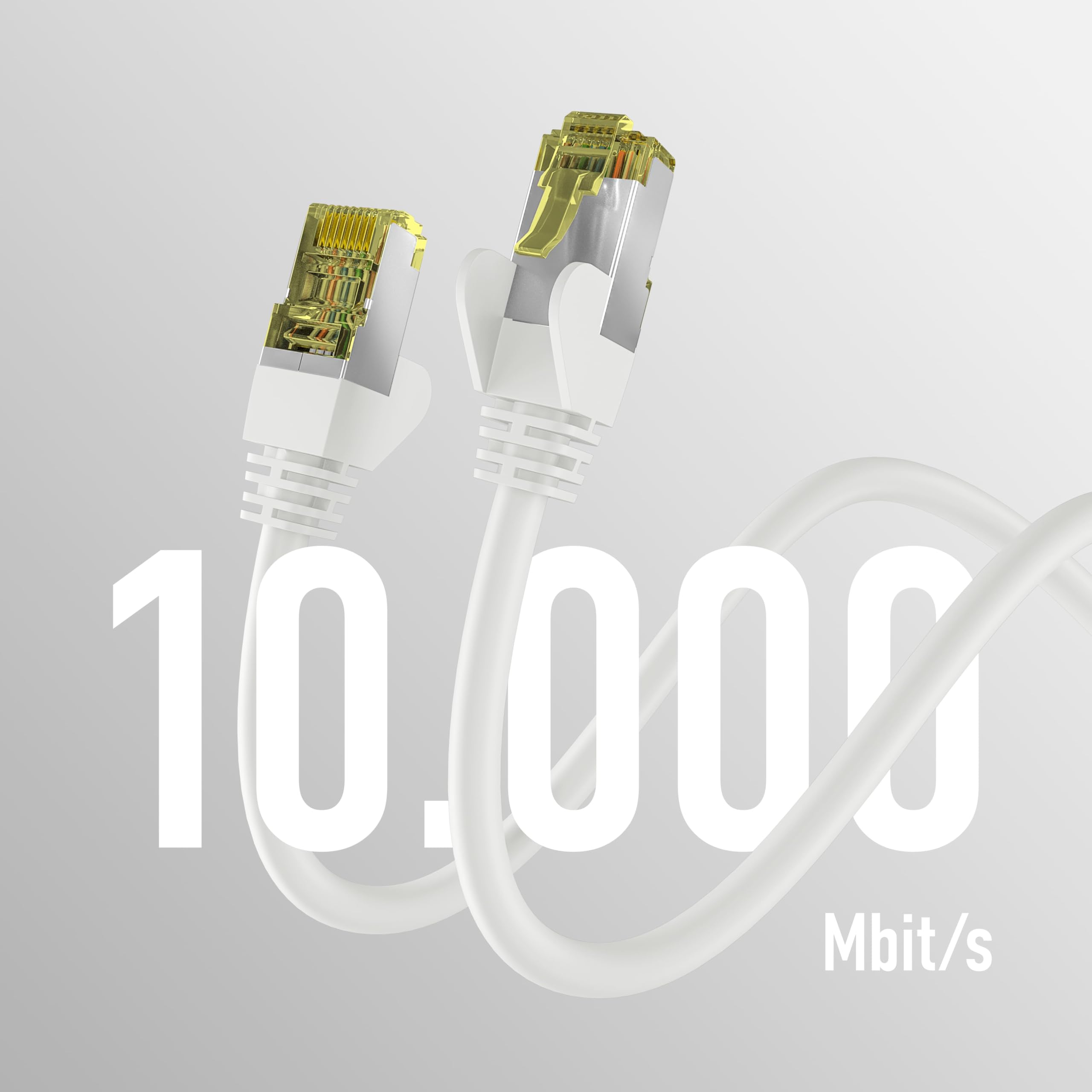 EFB-Elektronik CAT6a biały 25 m kabel krosowy S/FTP PIMF