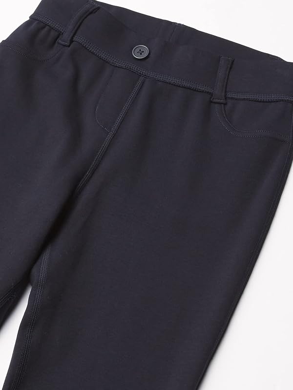 Izod Girls School Uniform Sensory-Friendly Jegging, Soft Fabric with Flattened Seams, Tagless Pants, Navy, 12 US by IZOD - Image 2