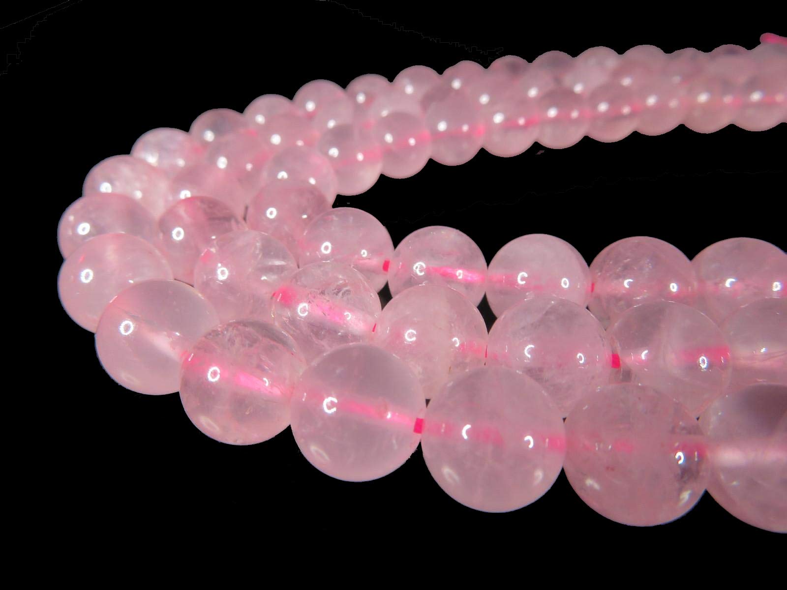 Amazon | 【SmileStone】上質 3A 紅水晶 クリスタル ローズクォーツ 丸