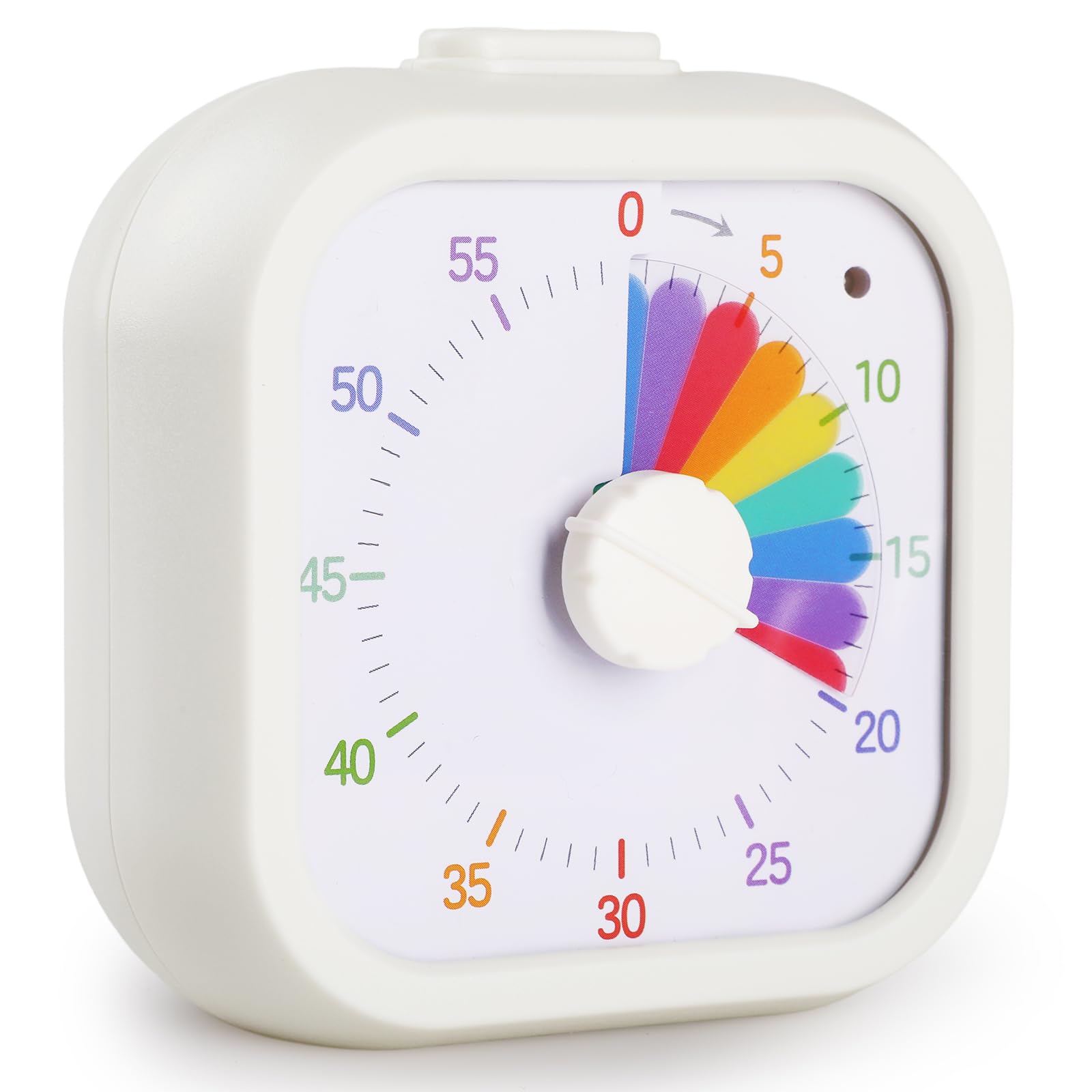 Wyngee Visual Timer for Kids, 60-Minute Countdown Timer Rainbow Desk Timer Time Management for Kids and Adults Classroom Office Kitchen Yoga