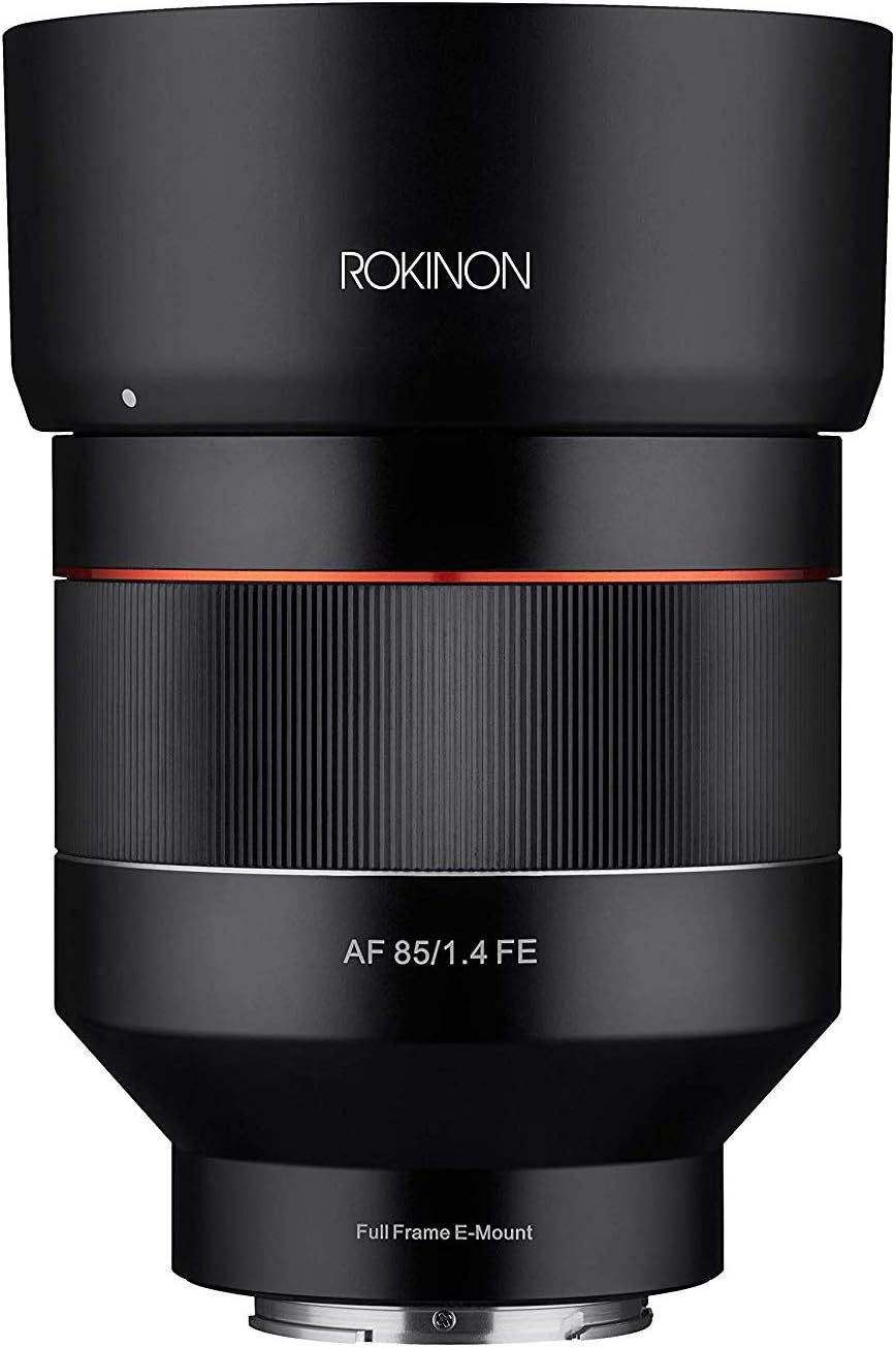 Rokinon AF 85mm F1.4 Auto Focus Lens for Sony E Full Frame – Fast Aperture, Weather Sealed, High Resolution, Quiet Focusing, Portrait Photography, Bokeh, ED Glass, HR Optics