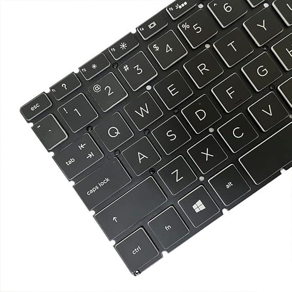 GinTai Laptops Keyboard Crystal Keycap Backlit US Replacement for HP Pavilion Gaming 15-DK 15-EC 15T-DK 15-CR 15-CS PK1328B3A09, 15-DK0096WM 15-DK1035NR 15-DK1056WM 15-DK0045CL 15T-DK100 15-EC1073DX
