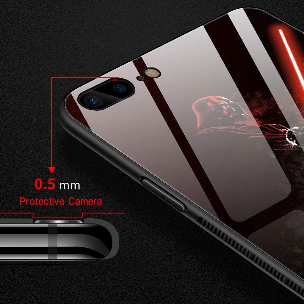 iPhone 8 Case,Animation Movie 712 iPhone 7 iPhone SE 2020 Cases, Tempered Glass Back + Soft Silicone TPU Shock Absorption Bumper Protective Case Compatible for iPhone 8/7/SE2